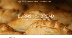 Desktop Screenshot of burnsthebread.co.uk