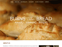 Tablet Screenshot of burnsthebread.co.uk